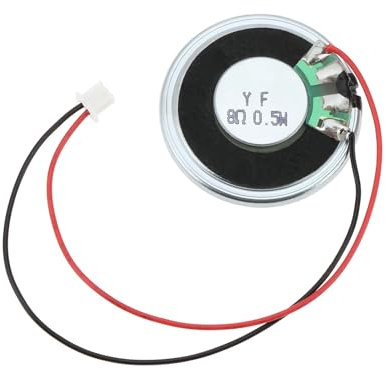 eMagTech 1 haut-parleur interne avec détecteur de radar de 28 mm, haut-parleur de rechange 0,25 W avec fil et terminal de 1,25 mm, compatible avec ESCORT X70 X80 Max360C