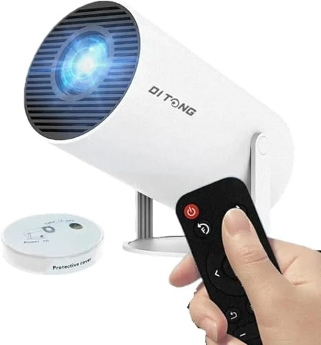 Hy300Plus Proiettore portatile HD 4K Android 11 Wifi6 LED Video Home Theater Cinema Telefono Mini proiettore Film (Proiettore Hy300 Plus bianco)