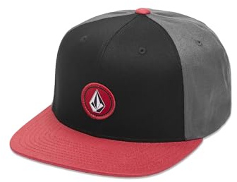 Volcom Unisex-Adult Quarter Twill Hat – 6-Panel Adjustable Snapback Baseball Cap with Stone Logo