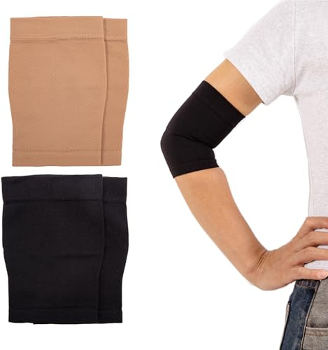 2 Paare Kompression Arm Ärmel 23-32 mmHg Kompressionsärmel Kompression Armbandage Damen & Herren Kompression Armstulpen Medizinische Kompression Arm Sleeve für Krampfadern, Lymphödem, Arthritis