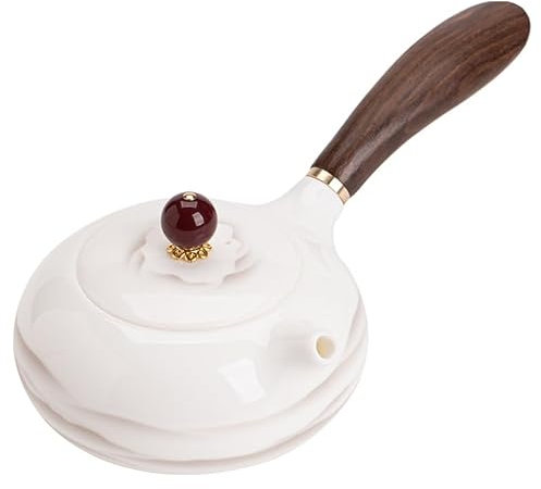 SUNMME Tetera de cerámica de Estilo Chino con Tinta de Porcelana, asa Lateral Simple, Filtro Grande para el hogar, Juego de té Kung Fu Individual