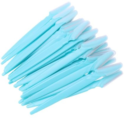 MERRYHAPY 30 Pezzi Rasoio Per Sopracciglia Strumento Per Rasoio Per Sopracciglia Modellatore Portatile Blu