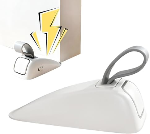 Alarma de seguridad antiintrusión para tope de puerta - Seguridad en viajes, protección antirrobo | Alarma de cuña de puerta inferior | Para casa, apartamento, granja, hotel, viaje, entrada