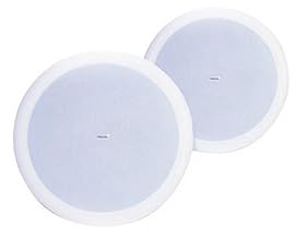 ClearOne LS6CT Speakers, Includes Two 6 Ceiling Speakers with 8 Ohm OR 70/100V TAPS and Tile Bridge (910-151-001-01)