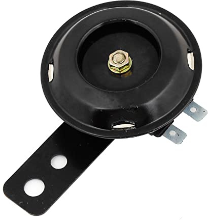 sourcingmap Elettrico Scooter Metallico Nero DC 60V 105dB Segnale Alto Corno Tromba Auto Sostituzione S