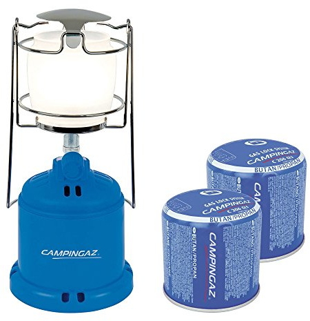 Campingaz Camping 206L Gaslampe Bundle inklusive 2X C206 Gaskartusche