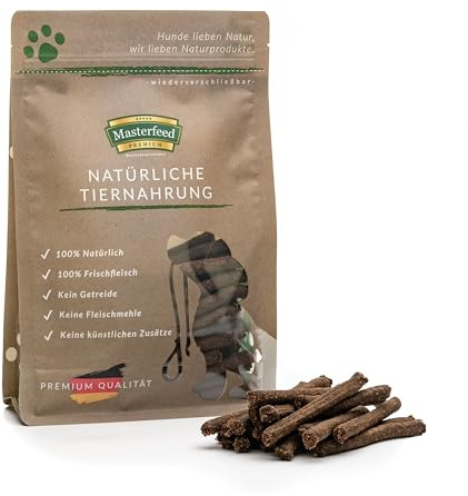 Masterfeed Sticks Strauß, Hundeleckerli, Getreidefrei, 500 g