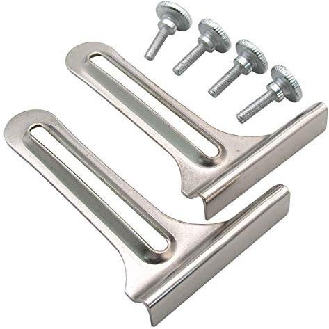KUNPENG - Für industrielle Nähmaschine L Gauge/Nähkantenführung mit Schrauben (2 Set) # G1S
