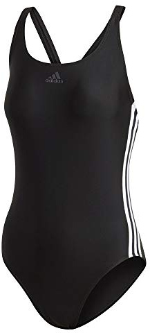 Adidas Athly V 3 Stripes Swimsuit, Swimwear Donna, Black/White, 44