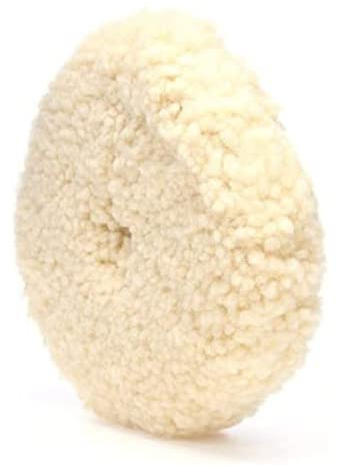 Woolous Polierpads 200mm Wolle Polierpad mit Haken und Schlaufe, Doppelseitiges Polieren 8 Zoll Politur Set Zum Revitalisierung von Poliermaschinen, Lieferwagen, Glas, Steinen, Keramik