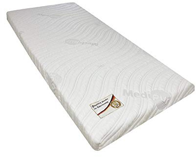 Gelschaum Topper Raumgewicht 65 Kg/m³ - Matratzen Topper - Höhe ca. 10 cm (Kern 8 cm) (180 x 200 cm, Bezug: Luxus Medipur EC)