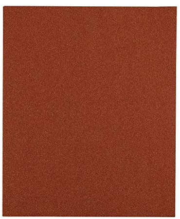 kwb Flint - Hoja de papel de lija (230 x 280 mm, arena de cuarzo con grano 180, buen encolado y soporte de papel resistente para el lijado medio fino de madera y color)
