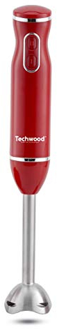 Techwood TMP-665 Slim Mixeur-Plongeur 600 W, Rouge