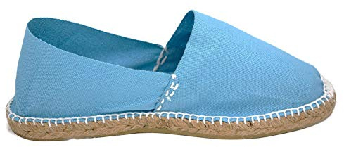 Cano Cornejo Espadrillas Iuta Spiardine Spiaggia Strada Pantofola Tela Sparto Celeste (Celeste, Numeric_42), azzurro