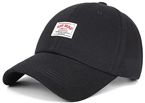 Baseball Kappe Mützen Für Herrenmützen Cotton Baseball Cap Damenhüte Schwarz