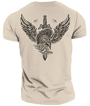 GYMTIER Short Sword - Spartan Forged - Men's Gym T-Shirt - Bodybuilding Workout Top