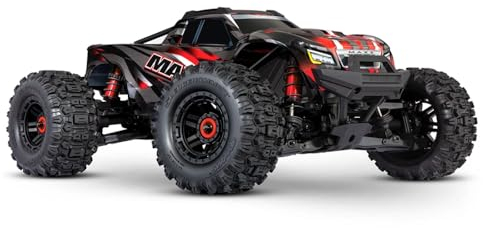 TRAXXAS MAXX 4X4 WIDEMAXX 1/10 BRUSHLESS Rouge sans Batterie ET Chargeur 89086-4-RED