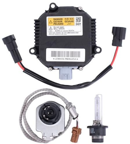 NewYall Xenon HID Headlight Ballast Control Unit with D2S Bulb and Igniter Module for Nissan 350Z 370Z Altima Maxima Murano Rogue for Infiniti EX35 EX37 QX60 QX80 QX70 Q70G37 G35