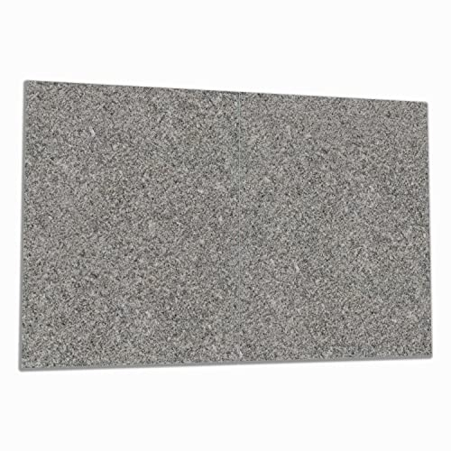 Wallario Herdabdeckplatte/Spritzschutz aus Glas, 2-teilig, 80x52cm mit 8 mm hohen Füßen, für Ceran- und Induktionsherde, Muster Grauer Marmor Optik -Granit - marmoriert