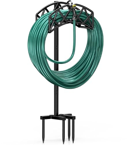 Winpull Gartenschlauchhalter, abnehmbarer Metall-Wasserschlauchhalter, Schlauchaufhänger, Aufbewahrungsschlauch, Ständer für den Außenbereich (Schlauch nicht im Lieferumfang enthalten)