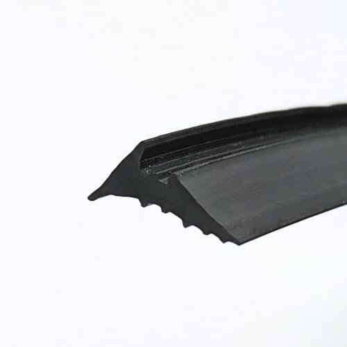 GUARNIZIONE FERMAVETRO IN PVC UNIVERSALE confezione da 5m .Bordatura ad incastro solo pressione per finestre e balconi e infissi. (2mm, Nero)