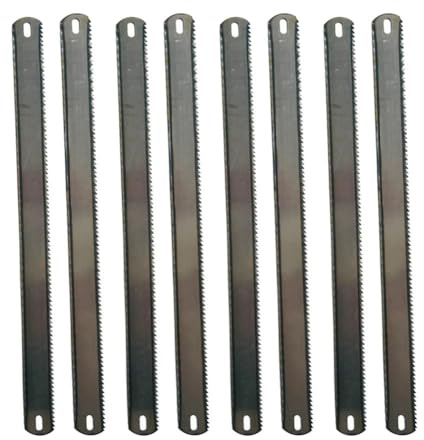 Yinxi 10PCS Double-Sided Hacksaw Blade Steel Saw Blade Woodworking Metal Saw Blade Set