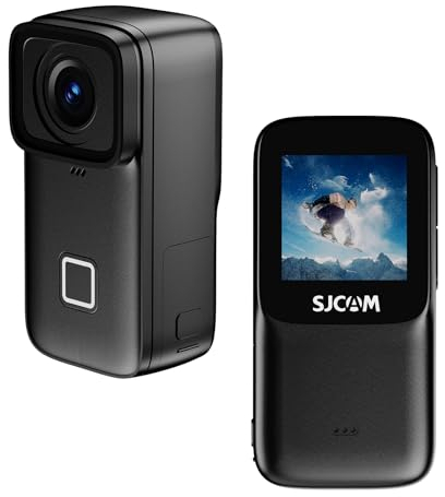 SJCAM Action Cam C200PRO 4K30FPS mit Touchscreen, Antivibration, 135° Weitwinkel, wasserdicht bis 40M, tragbare Sportkamera mit Zubehör-Set - geeignet für Helm und Fahrrad