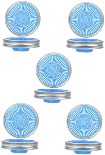 OUNONA 10stücke Sprouting Deckel Aus Edelstahl Für Einmachgläser Wiederverwendbare Filtermesh-kappen Für Sprossen Und Kräuter Vielseitig Einsetzbar Der Küche