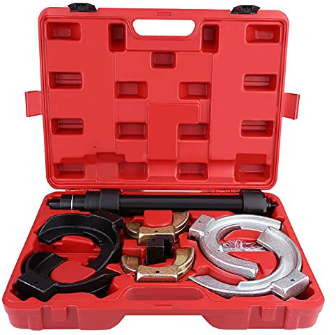 Jadeshay Kit de Compresor de Resorte, Amortiguador Kit de Compresor de Resorte Instalador de Extracción Juego de Herramientas de Abrazadera de Bobina de Puntal Kit de Herramientas