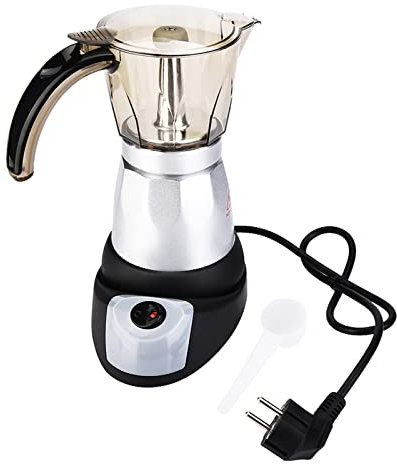 Kuuleyn Moka-Kanne, Kaffeemaschine, Herd-Espressomaschine, Greca-Kaffeemaschine, Kaffee-Perkolator, Herd-Kaffeemaschine und Espressomaschine-Perkolator, große Moka-Kanne, elektrische (300ml)