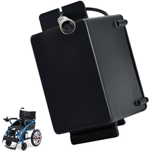 WILLQ Batería Repuesto Silla Ruedas eléctrica 24V 10Ah 12Ah 15Ah 20Ah batería Litio 24V 12,8Ah 13Ah 20,8Ah 22,4Ah para Motor de 550 W, 250 W, 50 W, con Cargador y Enchufe GX20,24v13ah