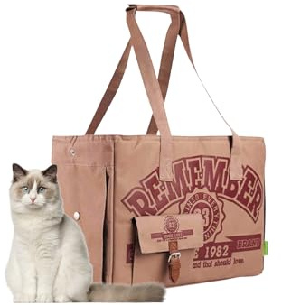 Galatée Tragetasche Für Haustiere, Faltbare Hundetasche, Von Fluggesellschaften Zugelassen, Tragbare Katzentasche Mit Öffnung Oben, Reisetasche Für Katzen Und Kleine Hunde(Hellrosa)