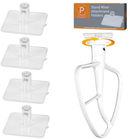 Soporte para Accesorios de Batidora Compatible con Accesorios de Batidora Kitchen Aid (Transparente)