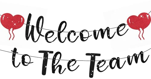 Tinoaly Willkommen im Team Banner Willkommensbanner für Neue Mitarbeiter Willkommensbanner Begrüßung Neuer Mitarbeiter Lehrer Kollegen Teams