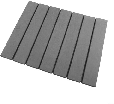 Diatomaceous Dish Drying Mat 40x30cm Collapsible Absorbent Kitchen Counter Mat Food-Safe Heat-Proof Multipurpose Pad for Dishes Cups Plants Pets (Dark Gray)