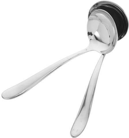 DONFAMDS 2pièces Cuillères à Soupe Acier Inoxydable De Louches Pour Servir Sauces Et Ustensiles De Service à Long Manche
