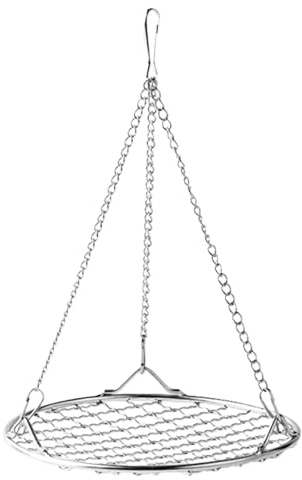 Altalena per uccelli, in acciaio inox, a prova di masticazione, con griglia rimovibile, resistente alla ruggine, accessorio per gabbia durevole per calopsitta, canarini, parchi giochi, portico, patio