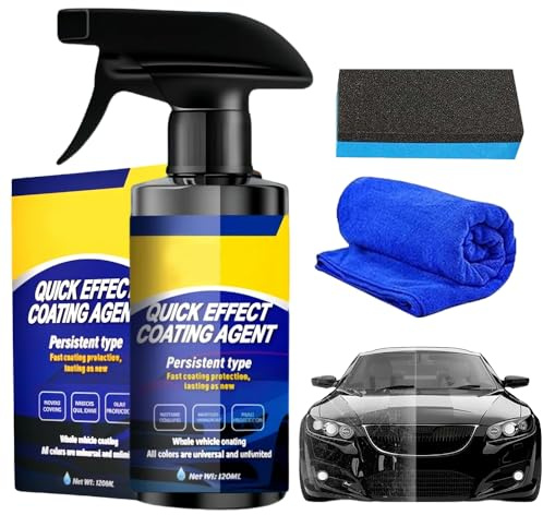 Polish Auto Rimuovi Graffi, 2025 Nuovo Spray per la Rimozione dei Graffi, Car Quick-Acting Coating AgentSpray Nano Ceramica Rivestimento Spray con Spugna Rende la Vostra Auto Come Nuova (1)