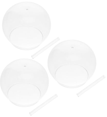 YARNOW Windspiel Kristall Japanisches Glas Windspiel aus Glas mit 6 Stück Transparent Handgefertigt für Draußen und Hausgarten