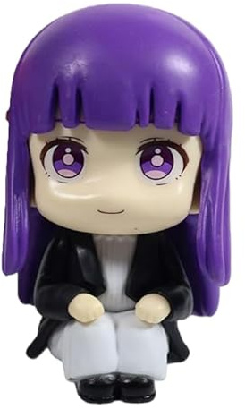 REOZIGN Fern, Stark, Frieren Figure, Seated Version Q Figure 10 cm/4.3 Inches PVC Cosplay Craft Souvenirs for Anime Fans Gifts (A)