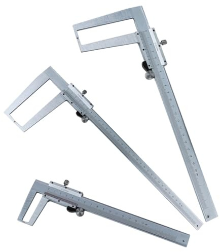 MoSundi Calibre Vernier 002 mm, acero al carbono, medición de profundidad exterior, interior, 0-150 mm, color plateado