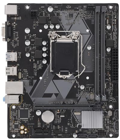 Zunate Scheda Madre per Computer H310M F R2.0, Scheda Madre LGA 1151 DDR4 Micro ATX con Uscita PCIe 3.0 e VGA, Porte Serial ATA III, per CPU Core di Ottava e Nona Generazione