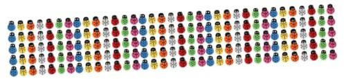 CLMJHG 400 st Miniatyr nyckelpigor Nyckelpiga prydnader Gör-det-själv trädgårdsdekor Insektsskulpturer