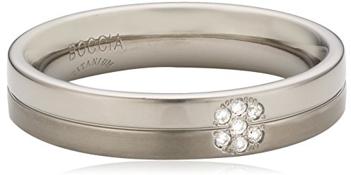 Boccia Damen-Ring Titan Diamant weiß Gr.52 (16.6) 0129-0552