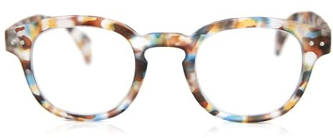 IZIPIZI Lesebrille #B READING Blue Tortoise +2 Dioptrie rechteckig, Lesehilfe für Presbyopie mit Flex Bügeln und Soft Touch Rahmen, Unisex Brille