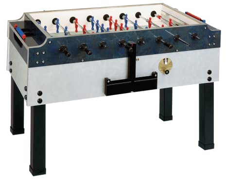 Garlando Tischfußball Olympic Outdoor (blau/grau, Standardstangen)