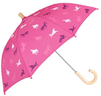 Hatley Mädchen Regenschirm Printed Umbrella, Einhörner - Unicorn Silhouettes, One Size