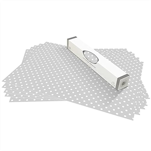 The Master Herbalist UNSCENTED & WIPE CLEAN Drawer Liners in a SOFT GREY POLKA DOT Design - Perfect for Kitchen Drawers, Shelves, Cupboards & Cabinets