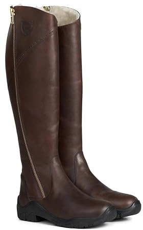 HORZE Aspen Womens Winter Tall Boots - Dark Brown - 6.5R