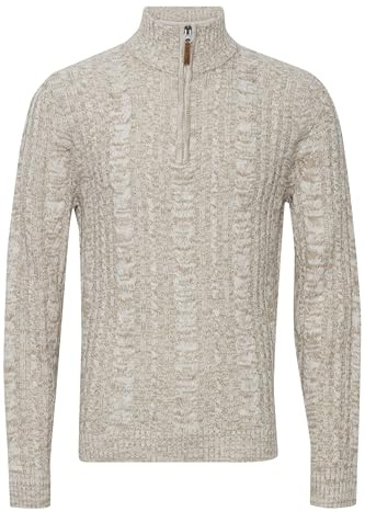 Blend Zotem - Maglione da uomo a maglia grossa, modello Troyer, Bone White (120105), L